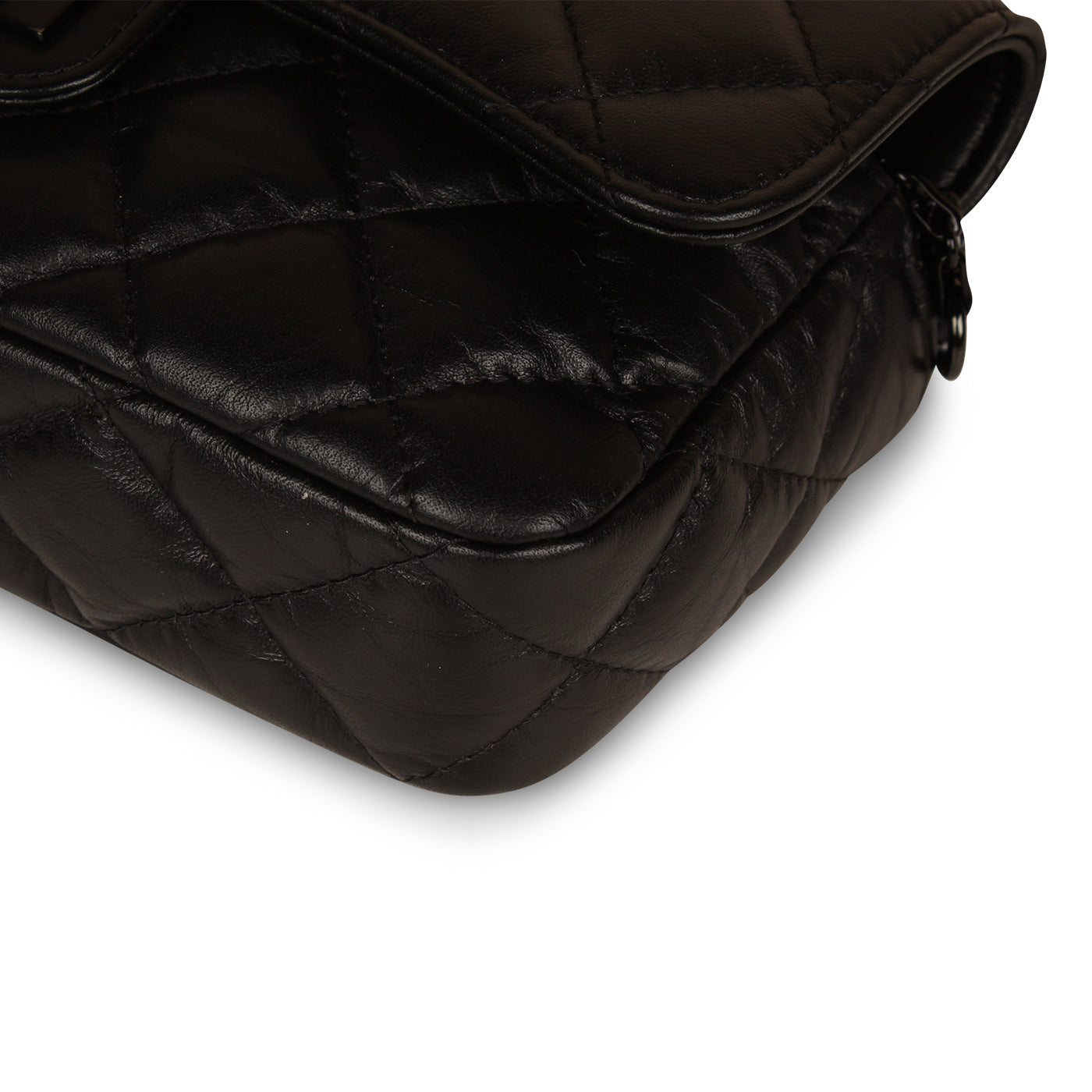 O-Case Re-Issue Crossbody - Black calfskin
