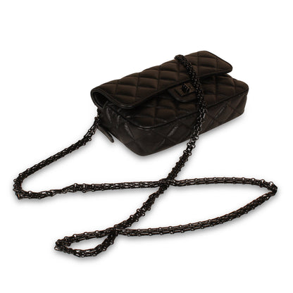 O-Case Re-Issue Crossbody - Black calfskin