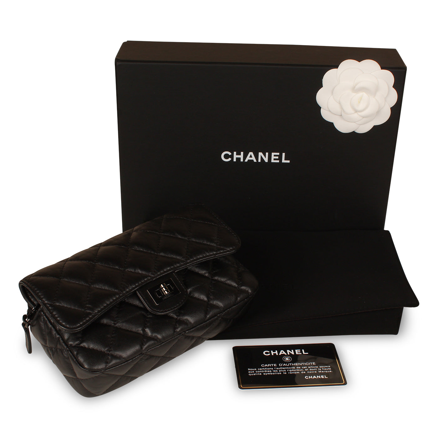 O-Case Re-Issue Crossbody - Black calfskin