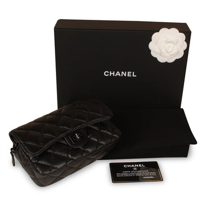 O-Case Re-Issue Crossbody - Black calfskin