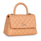 Chanel Pink Caviar Coco Top Handle - Small