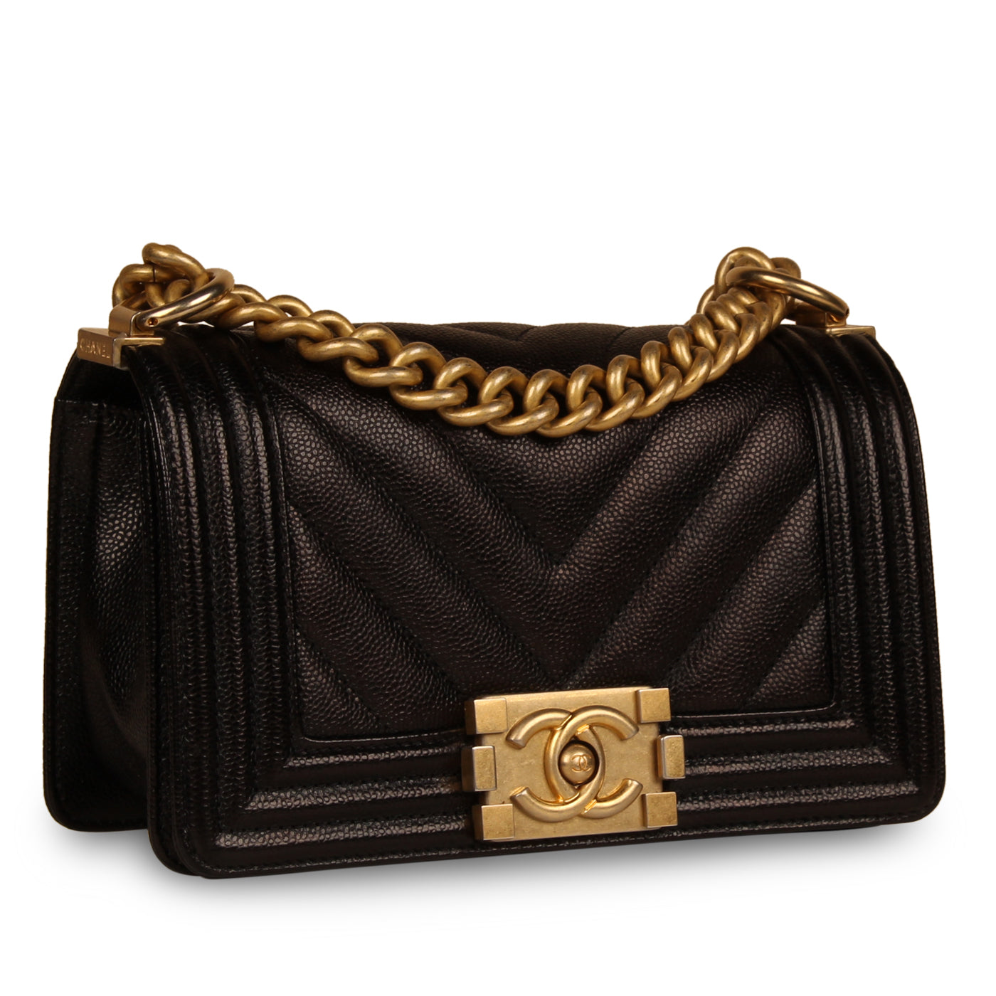 Chanel Boy Bag - Small Black Caviar