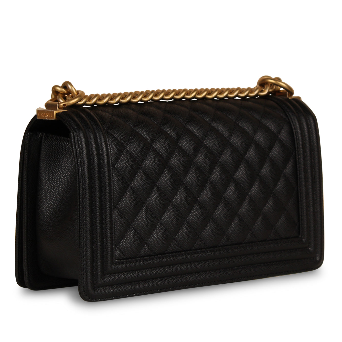 Chanel Boy Bag Caviar Black Shoulder Bag Style 12