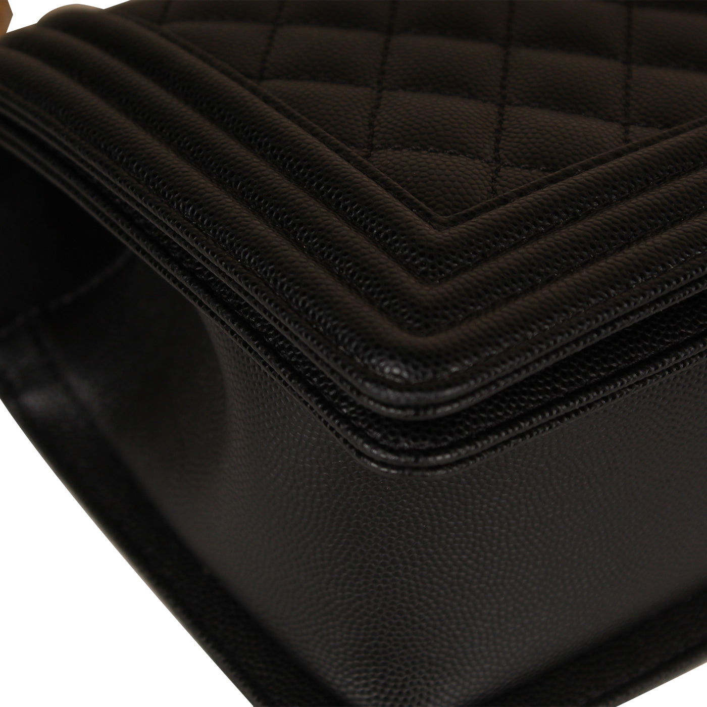 Chanel Boy Bag Caviar Black Shoulder Bag Style 12