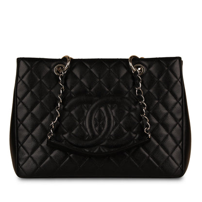 Chanel Timeless Caviar Black Tote Bag Style 21