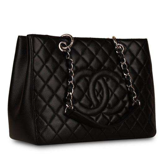 Chanel Timeless Caviar Black Tote Bag Style 21