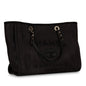 Chanel Cambon Leather Black Tote Bag Leather