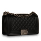 Chanel Boy Bag Caviar Black Shoulder Bag Style 11