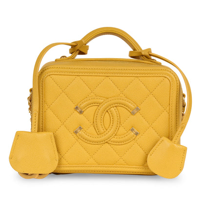 Chanel Vanity Caviar Gold Clutch Caviar