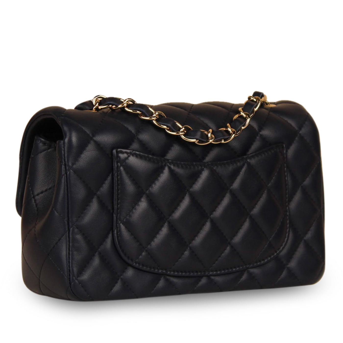Chanel Classic Flap Lambskin Gold Shoulder Bag Style 83