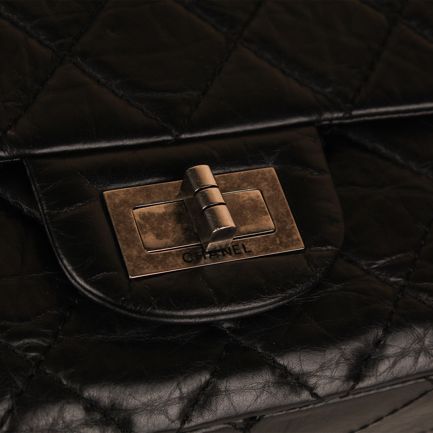 Chanel Classic Flap Calfskin Black Shoulder Bag Style 7