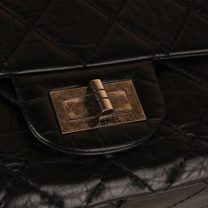 Chanel Classic Flap Calfskin Black Shoulder Bag Style 7