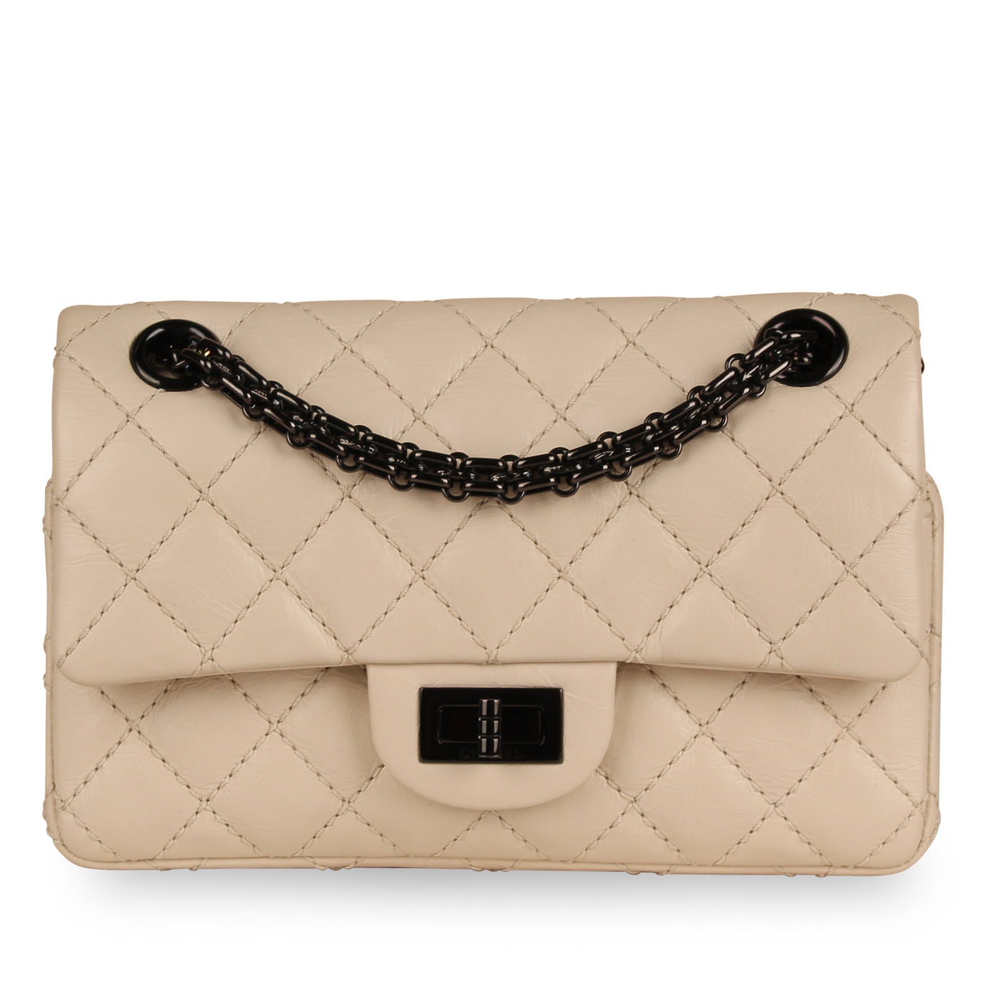 Chanel Classic Flap Calfskin Black Shoulder Bag Style 6