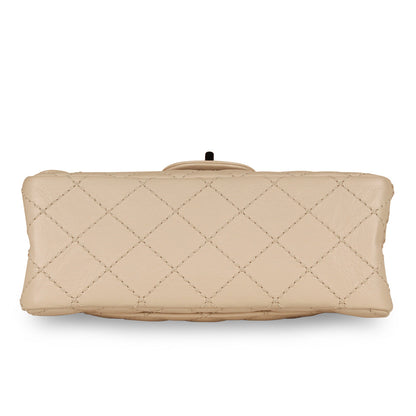 Chanel Classic Flap Calfskin Black Shoulder Bag Style 6