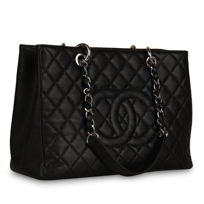 Chanel Timeless Caviar Black Tote Bag Style 20