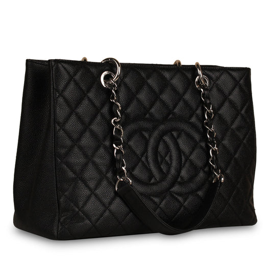 Chanel Timeless Caviar Black Tote Bag Style 20