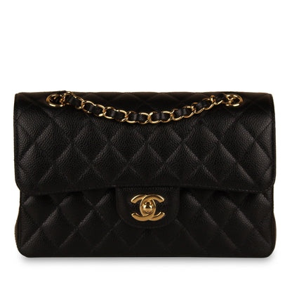 Chanel Classic Flap Caviar Black Shoulder Bag Style 123