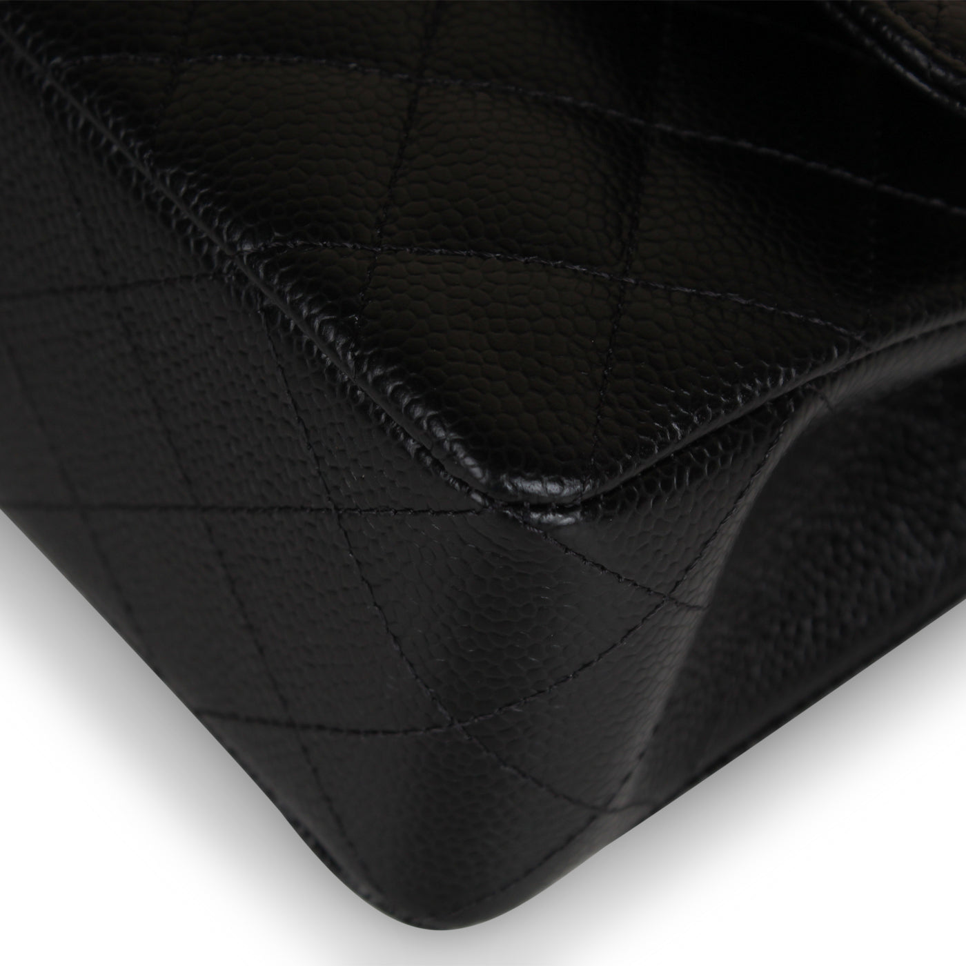 Chanel Classic Flap Caviar Black Shoulder Bag Style 123