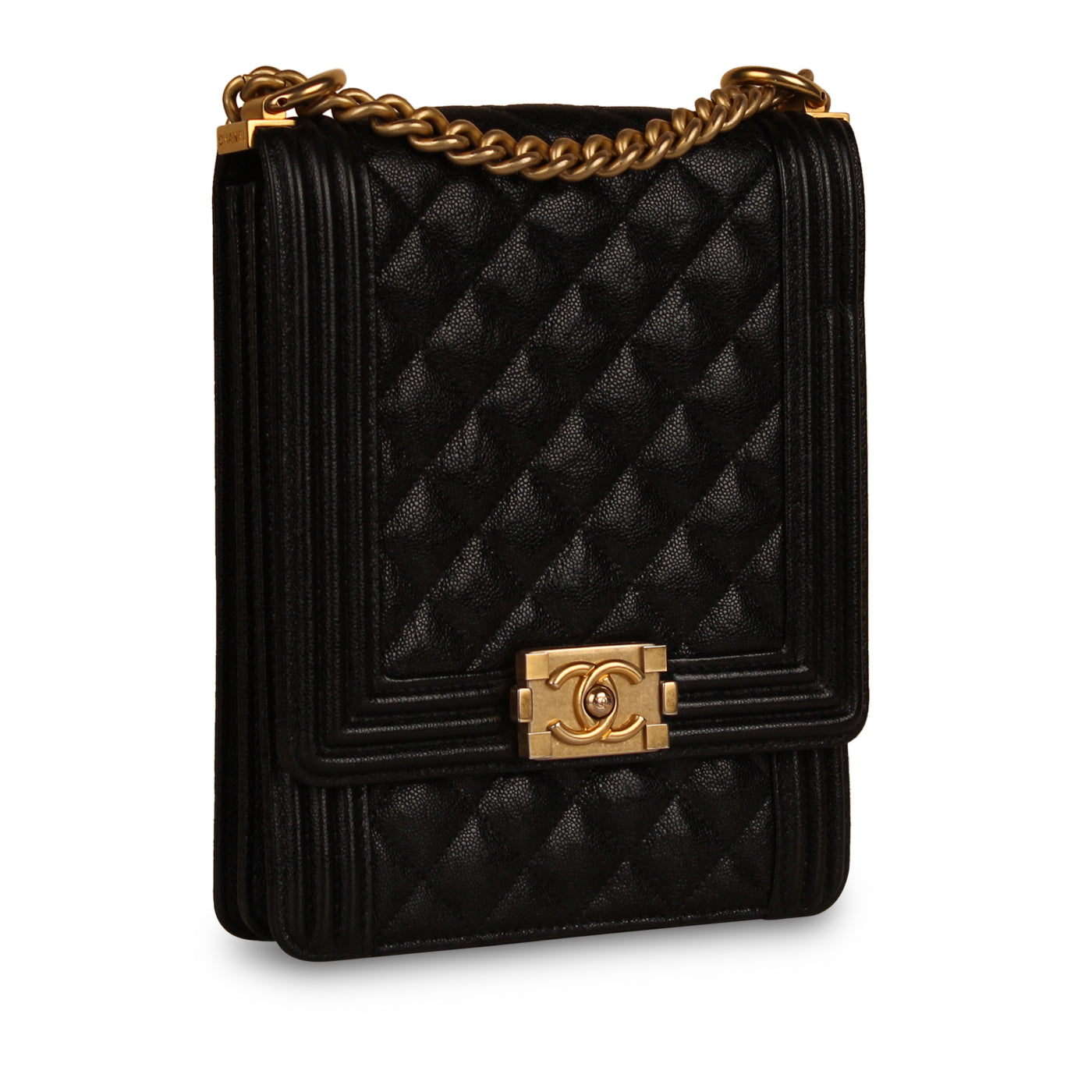 Chanel Boy Bag Caviar Black Shoulder Bag Style 17