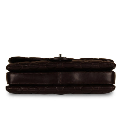Chanel Classic Flap Lambskin Brown Shoulder Bag Style 9