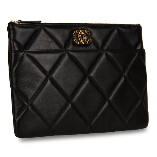 Chanel Chanel 19 Lambskin Black Shoulder Bag Style 6