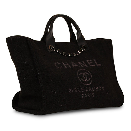 Chanel Cambon Leather Black Tote Bag Style 2