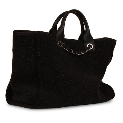 Chanel Cambon Leather Black Tote Bag Style 2