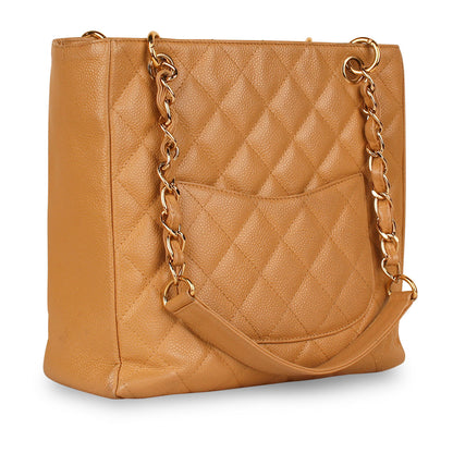 Chanel Timeless Caviar Gold Tote Bag Style 7