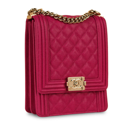 Chanel Boy Bag Caviar Gold Shoulder Bag Style 8