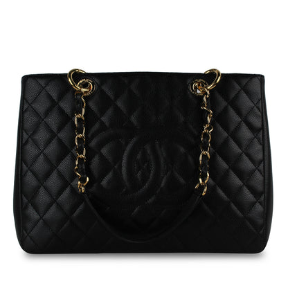 Chanel Timeless Caviar Black Tote Bag Style 18