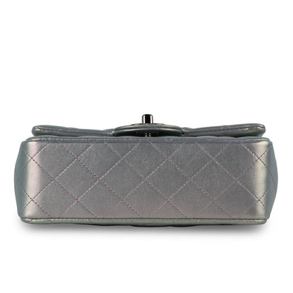 Chanel Mini Rectangular Flap Bag - Iridescent Silver