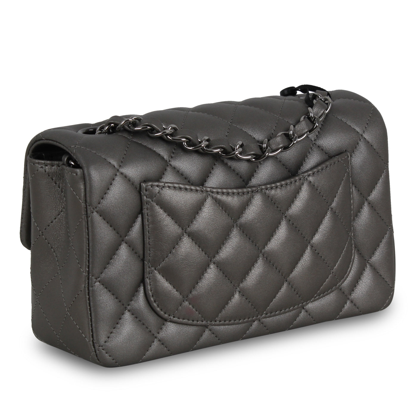 Chanel Classic Flap Lambskin Black Shoulder Bag Style 172