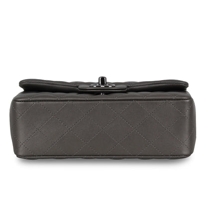 Chanel Classic Flap Lambskin Black Shoulder Bag Style 172