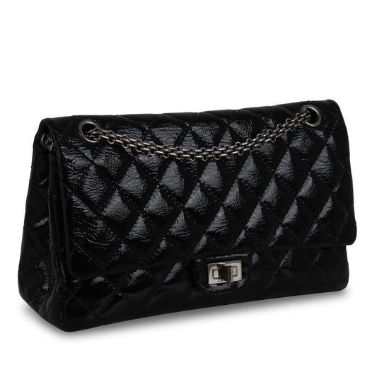 Chanel Classic Flap Calfskin Black Shoulder Bag Style 4