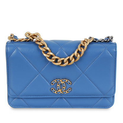 Chanel Wallet On Chain Lambskin Gold Crossbody Lambskin