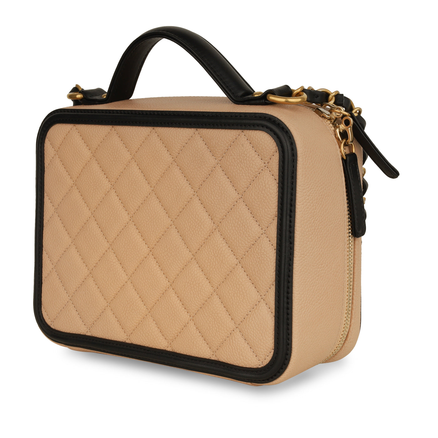 Chanel Vanity Lambskin Black Clutch Style 4