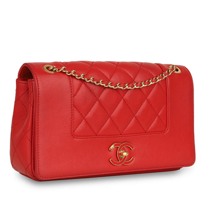 Chanel Lambskin Black Shoulder Bag Style 25