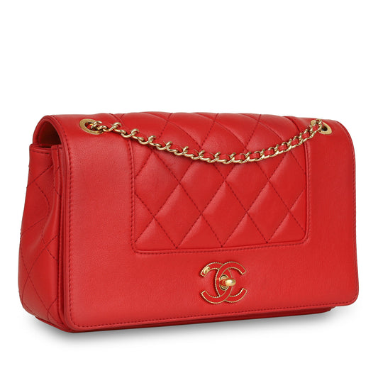 Chanel Lambskin Black Shoulder Bag Style 25