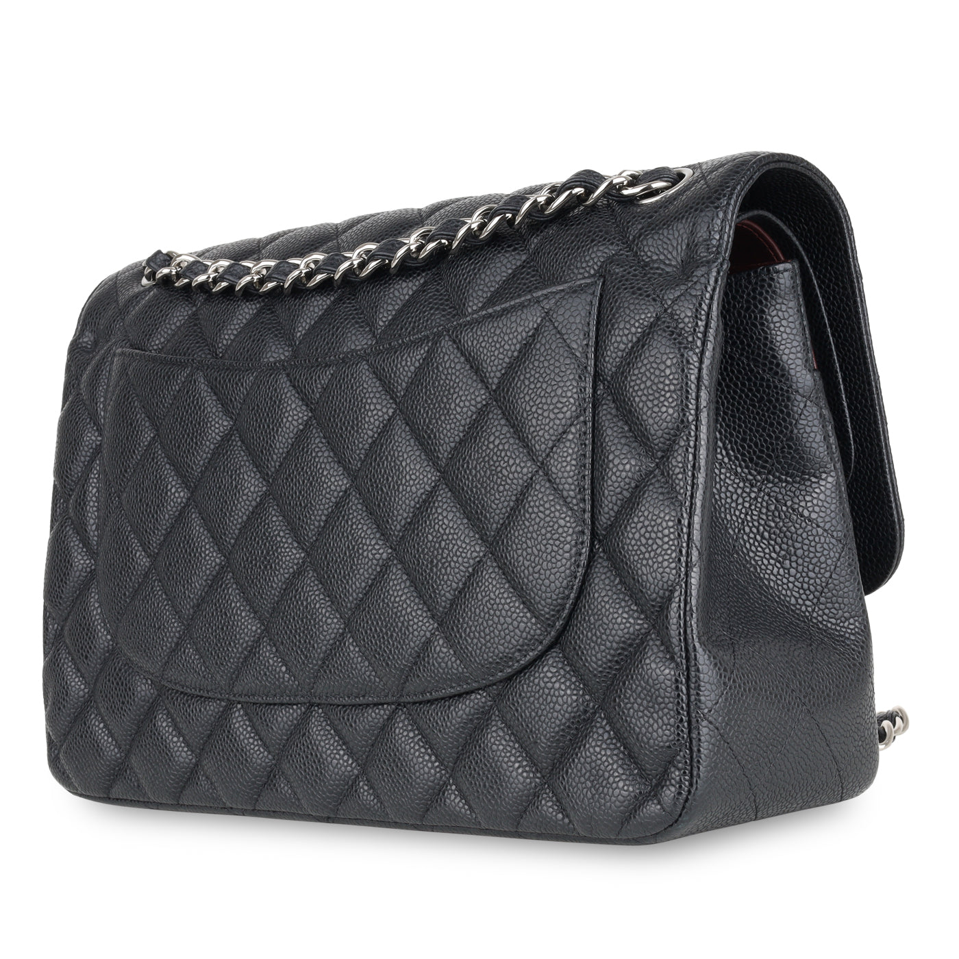 Chanel Classic Flap Caviar Black Shoulder Bag Style 21