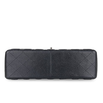 Chanel Classic Flap Caviar Black Shoulder Bag Style 21