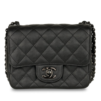 Chanel Mini Square Classic Flap - Black Calfskin