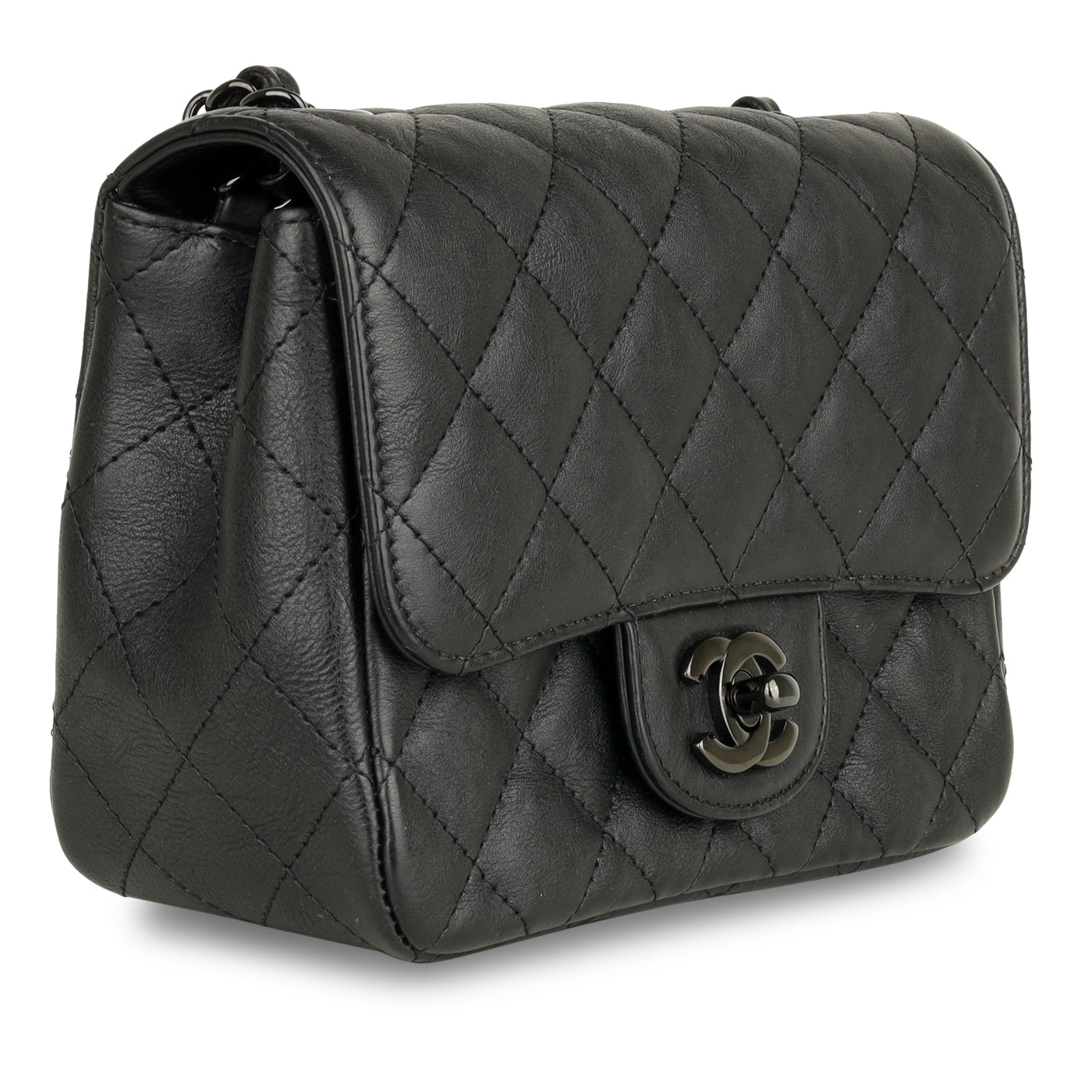 Chanel Mini Square Classic Flap - Black Calfskin