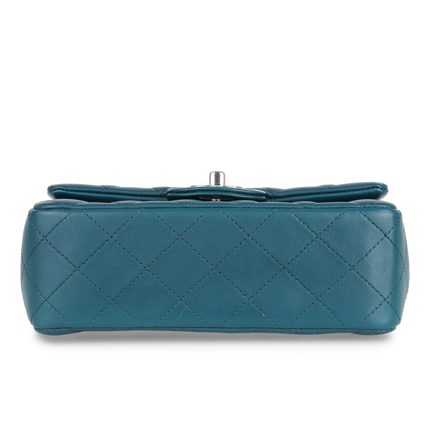 Chanel Classic Flap Lambskin Silver Shoulder Bag Style 26