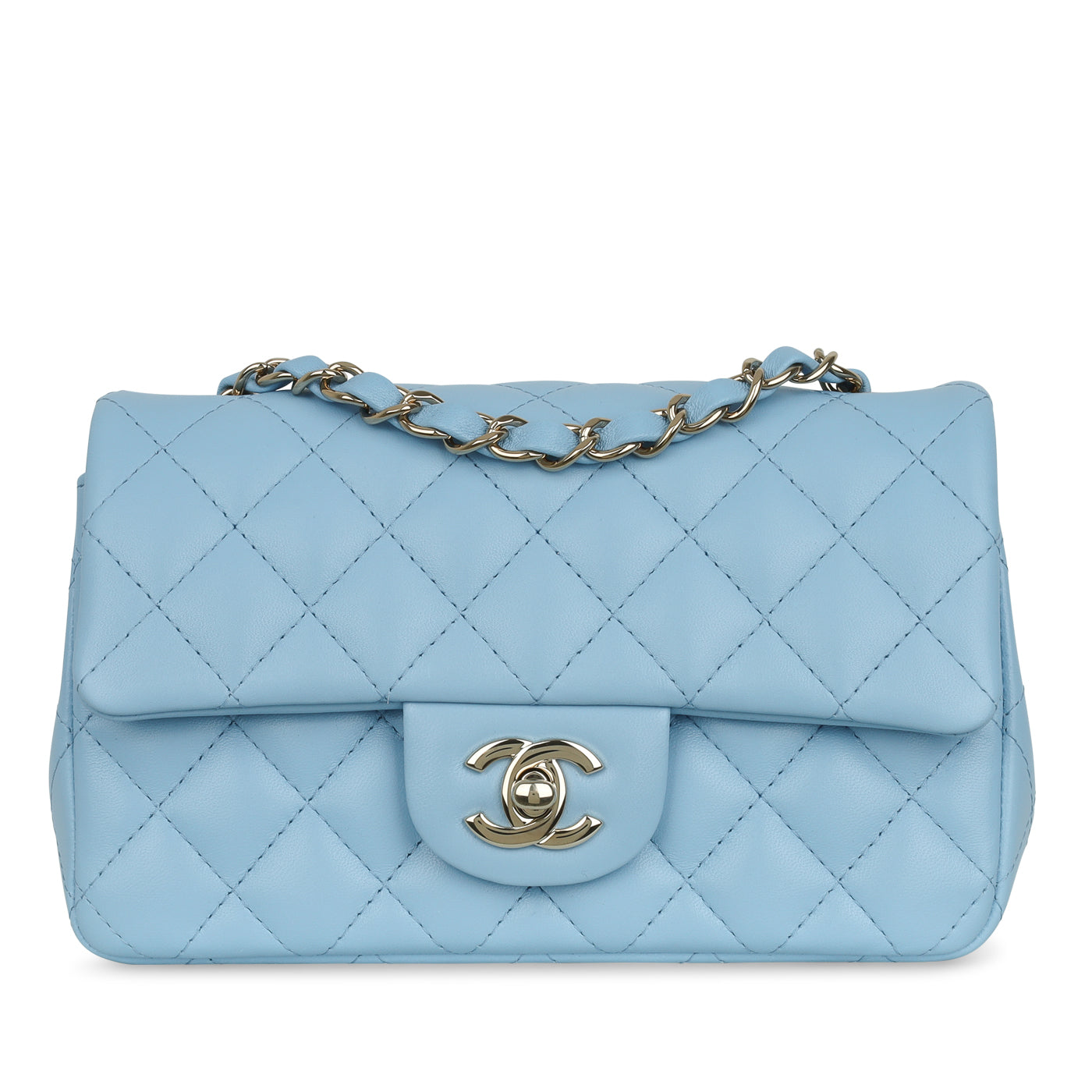 Chanel Classic Flap Lambskin Gold Shoulder Bag Style 81