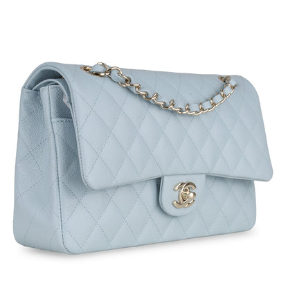 Chanel Classic Flap Caviar Gold Shoulder Bag Style 25