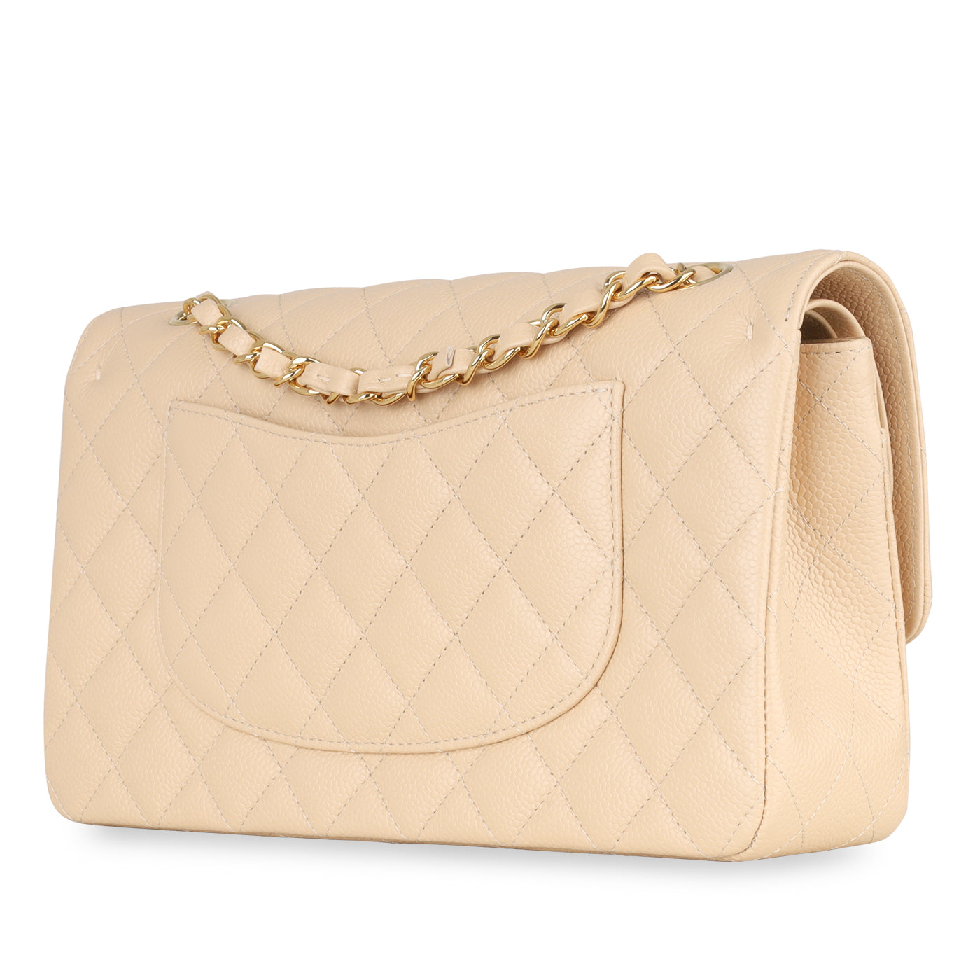 Chanel Classic Flap Caviar Gold Shoulder Bag Style 26