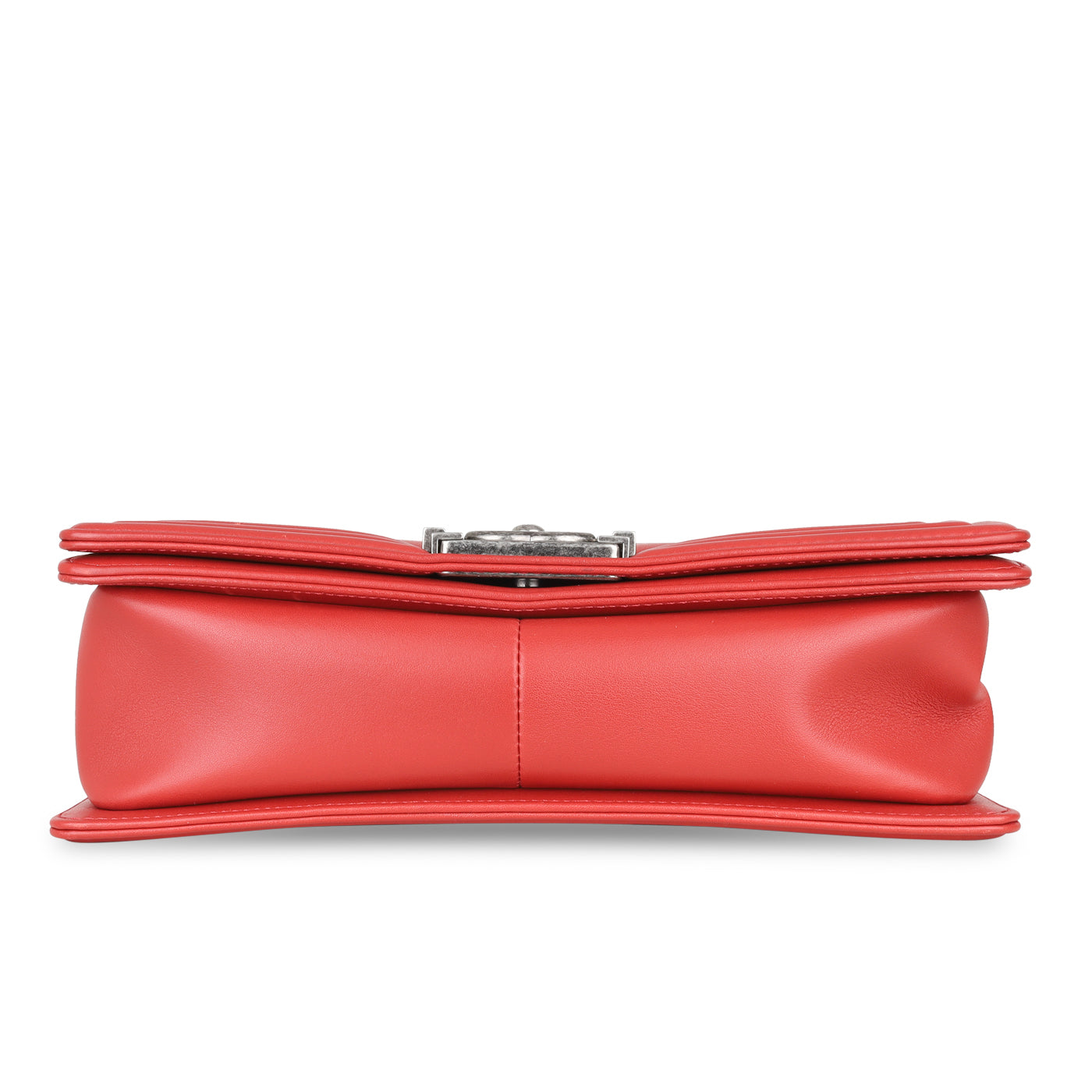 Chanel Boy Bag Lambskin Red Shoulder Bag