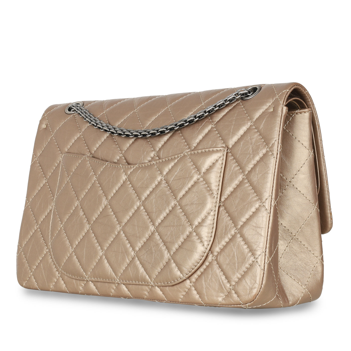 Chanel Classic Flap Calfskin Brown Shoulder Bag