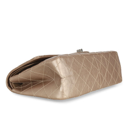Chanel Classic Flap Calfskin Brown Shoulder Bag