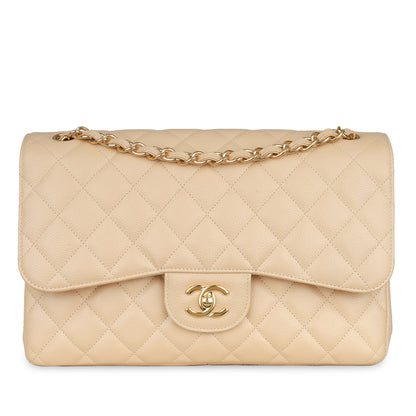 Chanel Classic Flap Caviar Gold Shoulder Bag Style 7
